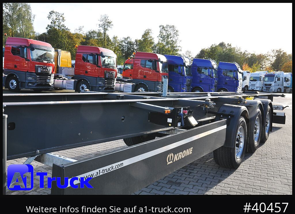KRONE Container Chassi lang, 2 x 7,45 Wechselbrücken, wenig genutzt.. - Semi-trailer pengangkut mobil: gambar 3 KRONE Container Chassi lang, 2 x 7,45 Wechselbrücken, wenig genutzt.. - Semi-trailer pengangkut mobil: gambar 3