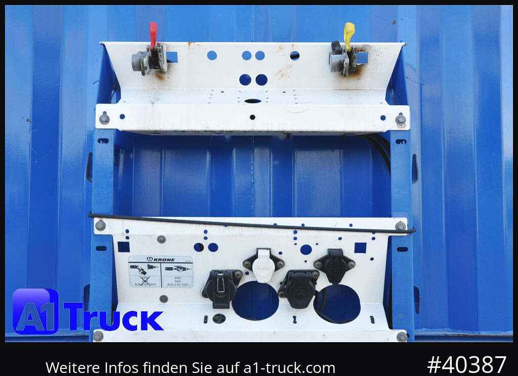 Semi-trailer flatbed KRONE Mega, Pritsche, 1 Vorbesitzer, TÜV 01-2026, Staplerhalterung: gambar 14