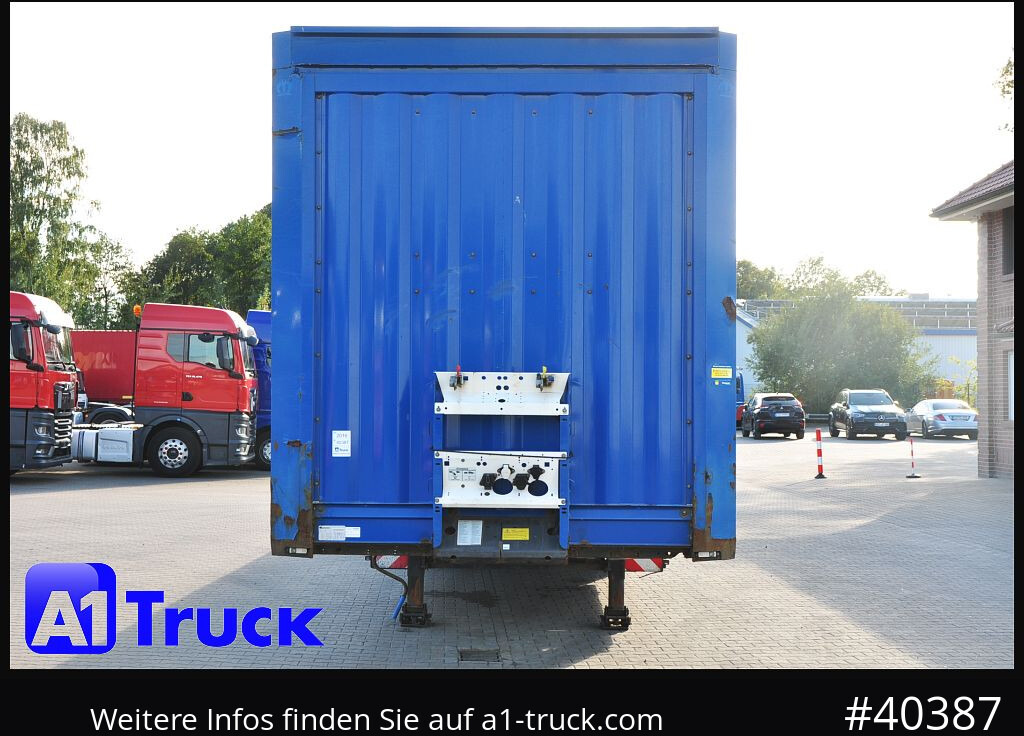 Semi-trailer flatbed KRONE Mega, Pritsche, 1 Vorbesitzer, TÜV 01-2026, Staplerhalterung: gambar 13