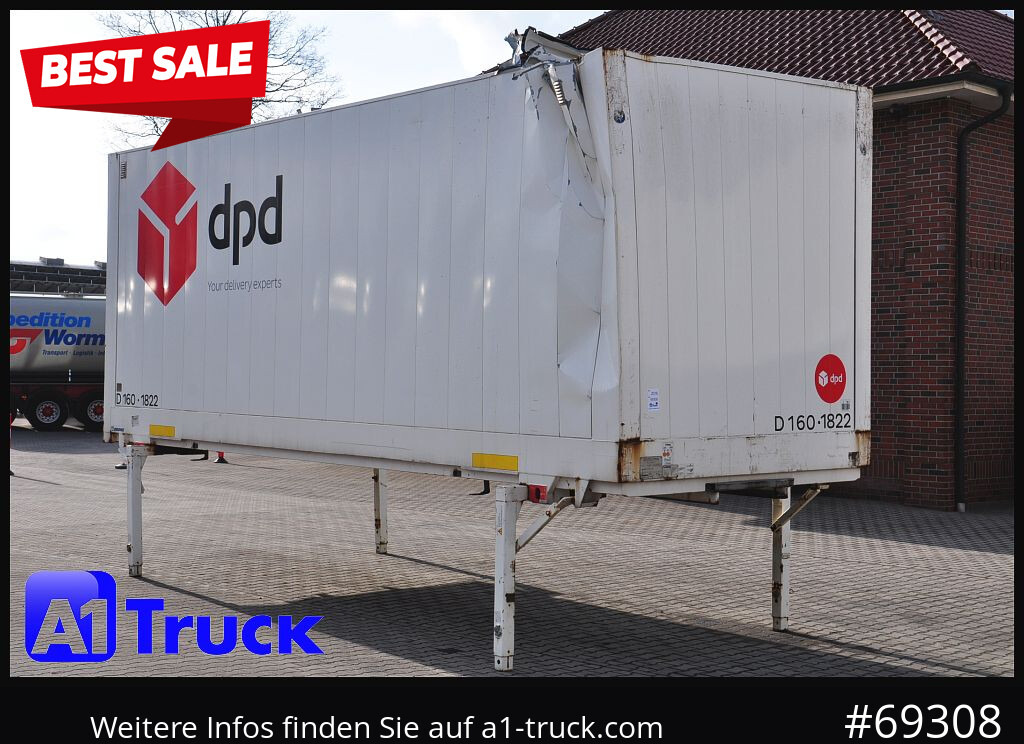 KRONE WB BDF 7,45 Koffer, 2770mm innen, beschädigt - Tukar tubuh box: gambar 1 KRONE WB BDF 7,45 Koffer, 2770mm innen, beschädigt - Tukar tubuh box: gambar 1