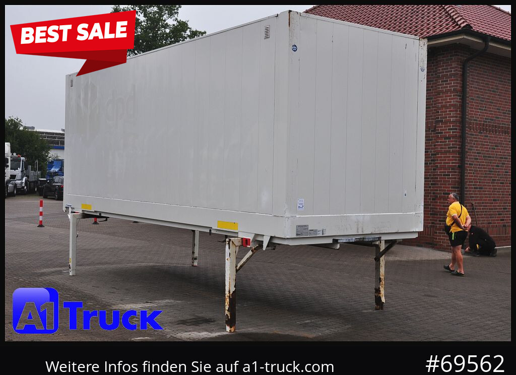 KRONE Wechselbrücke BDF 7,45 Koffer, Textil 2750mm innen, 20 x vorhanden - Tukar tubuh box: gambar 1 KRONE Wechselbrücke BDF 7,45 Koffer, Textil 2750mm innen, 20 x vorhanden - Tukar tubuh box: gambar 1