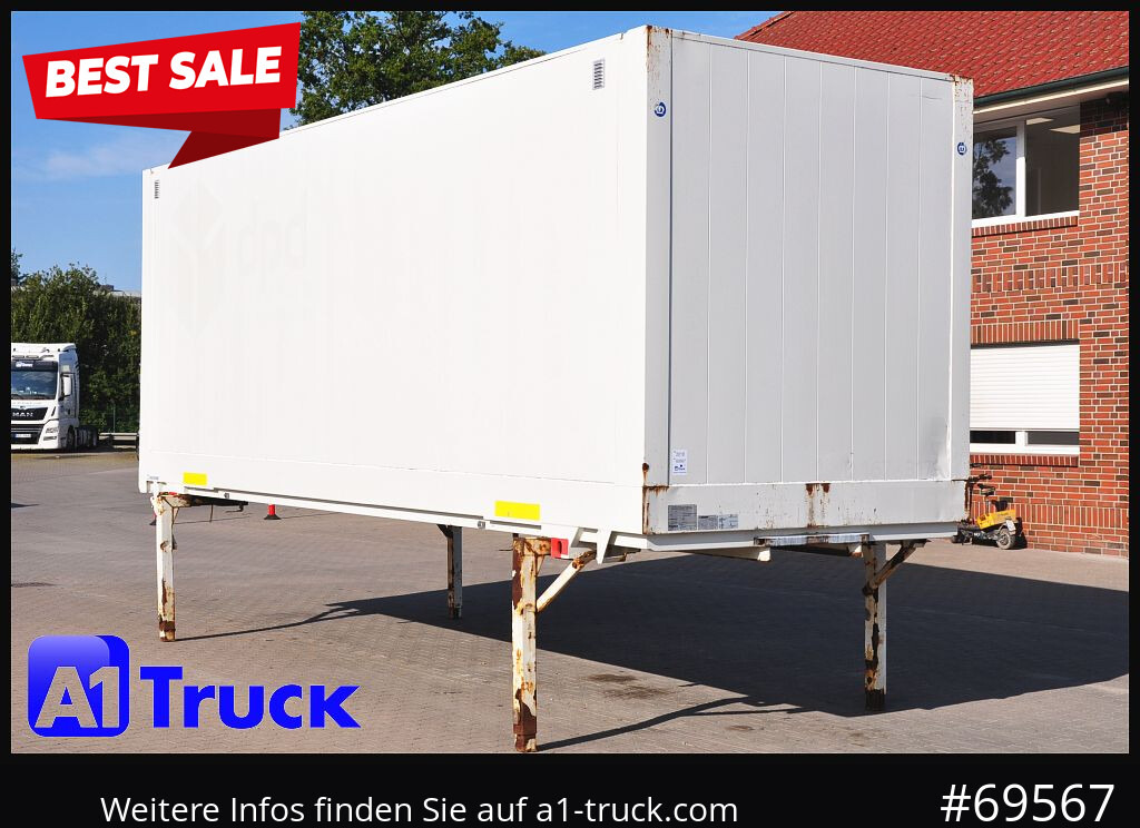 KRONE Wechselbrücke BDF 7,45 Koffer, Textil 2750mm innen, 20 x vorhanden - Tukar tubuh box: gambar 1 KRONE Wechselbrücke BDF 7,45 Koffer, Textil 2750mm innen, 20 x vorhanden - Tukar tubuh box: gambar 1