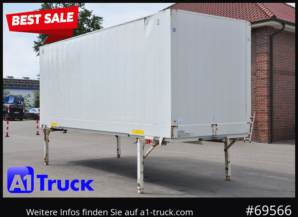 KRONE Wechselbrücke BDF 7,45 Koffer, Textil 2750mm innen, 20 x vorhanden - Tukar tubuh box: gambar 1 KRONE Wechselbrücke BDF 7,45 Koffer, Textil 2750mm innen, 20 x vorhanden - Tukar tubuh box: gambar 1