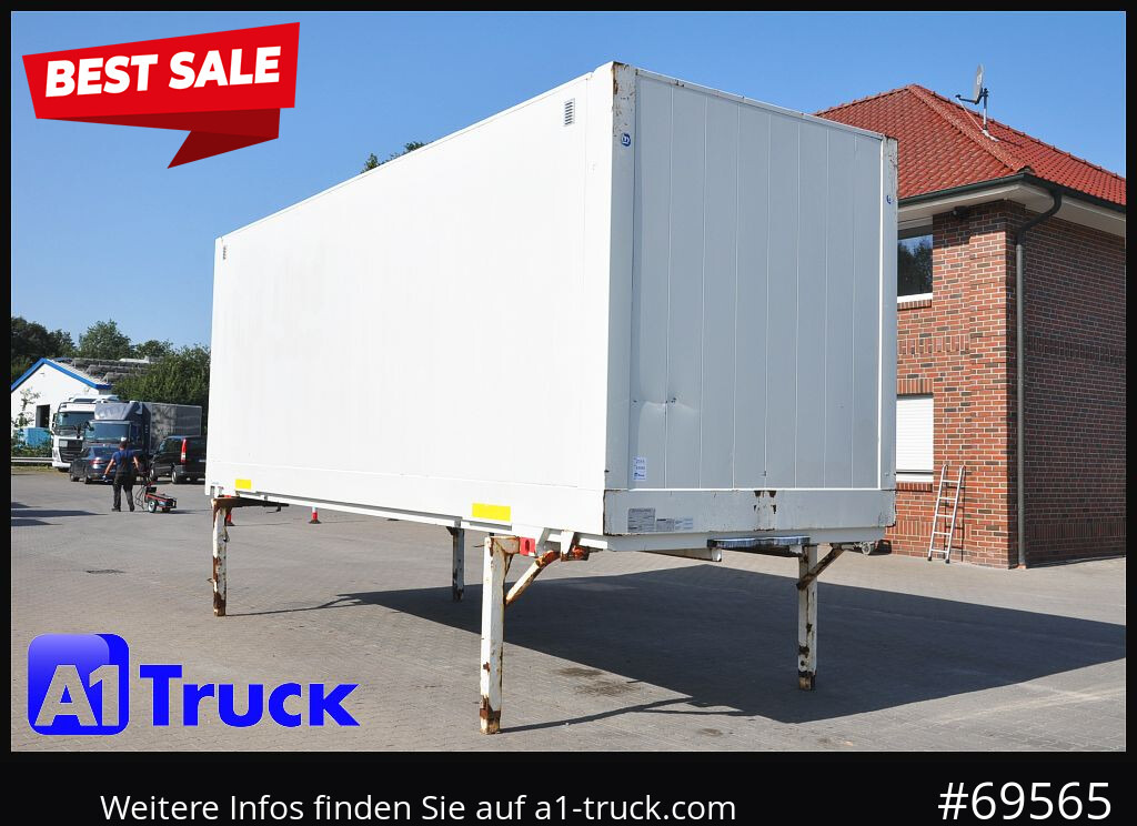 KRONE Wechselbrücke BDF 7,45 Koffer, Textil 2750mm innen, 20 x vorhanden - Tukar tubuh box: gambar 1 KRONE Wechselbrücke BDF 7,45 Koffer, Textil 2750mm innen, 20 x vorhanden - Tukar tubuh box: gambar 1
