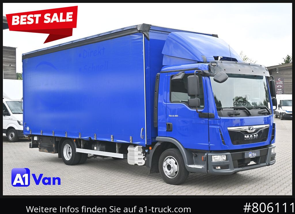 MAN TGL 8.180 4x2 Pritsche Plane, LBW, Klima - Truk dengan terpal samping: gambar 1 MAN TGL 8.180 4x2 Pritsche Plane, LBW, Klima - Truk dengan terpal samping: gambar 1