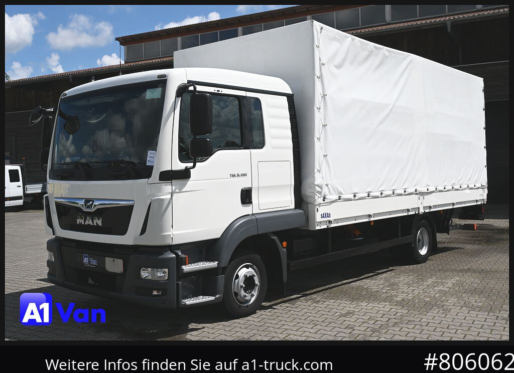 Truk dengan terpal samping MAN TGL 8.190 4x2 BL Pritsche Plane, LBW,: gambar 12