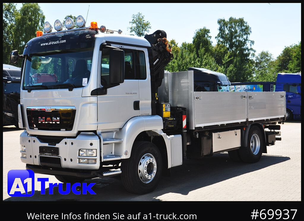 Truk derek, Truk flatbed MAN TGS 18,400 LL, PK12.502  Funk,: gambar 12