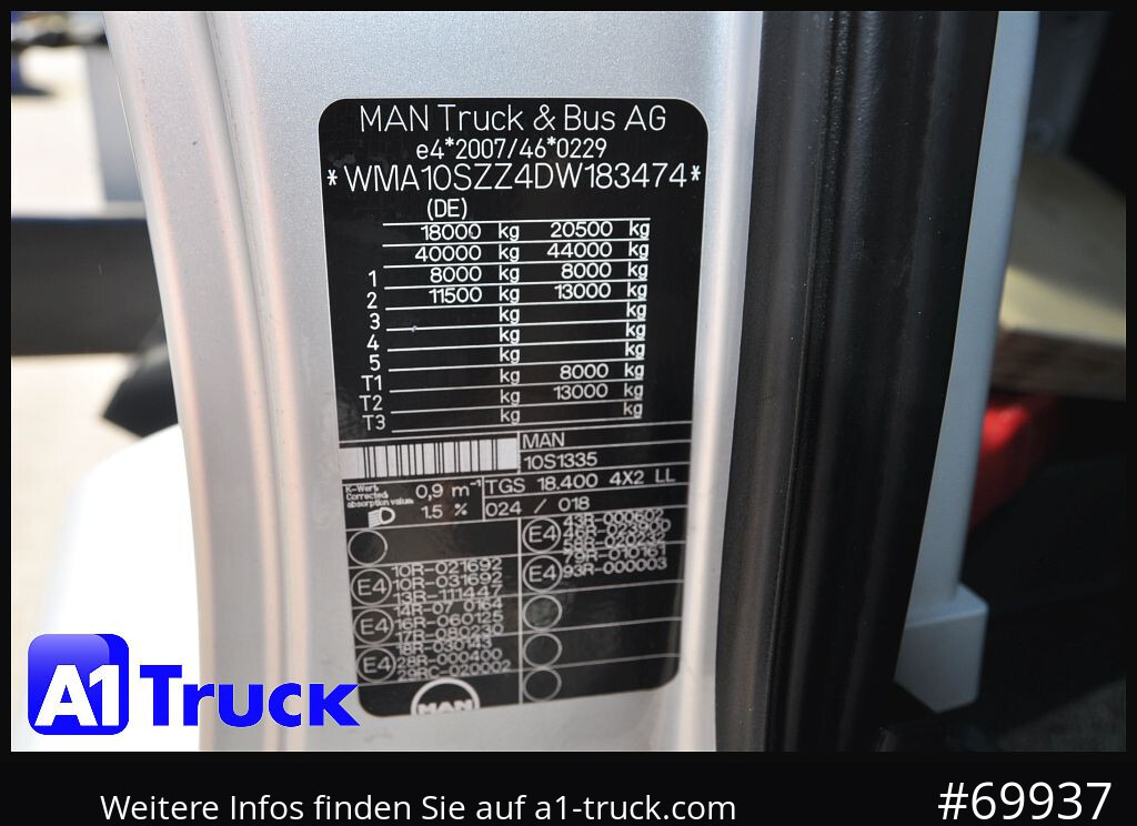 Truk derek, Truk flatbed MAN TGS 18,400 LL, PK12.502  Funk,: gambar 7