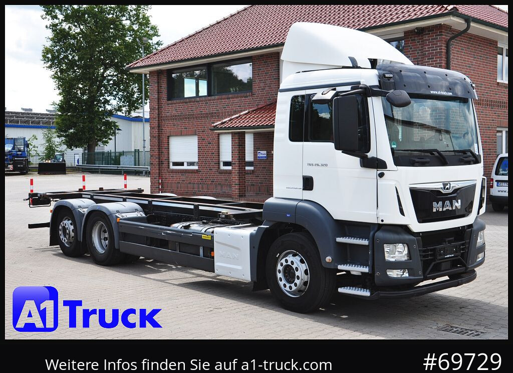 MAN TGS 26.320 LL BDF Lenkachse Stapler, 7.45 - Truk sasis: gambar 1 MAN TGS 26.320 LL BDF Lenkachse Stapler, 7.45 - Truk sasis: gambar 1