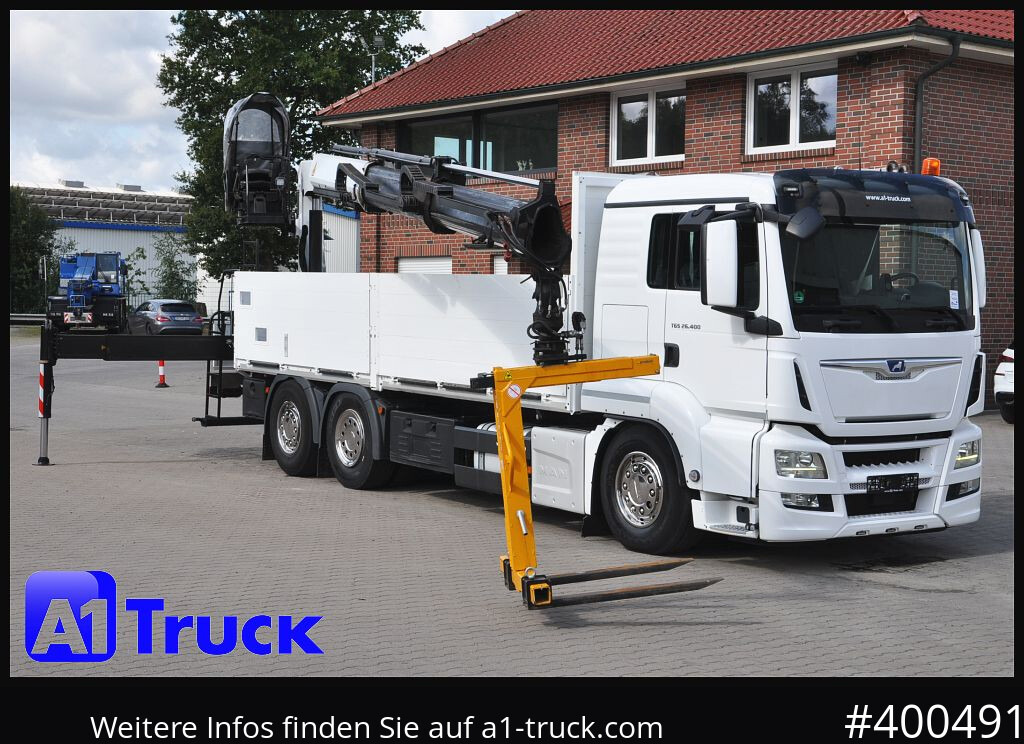 MAN TGS 26.400, Palfinger,PK 20005, Lift-Lenk - Truk flatbed, Truk derek: gambar 1 MAN TGS 26.400, Palfinger,PK 20005, Lift-Lenk - Truk flatbed, Truk derek: gambar 1