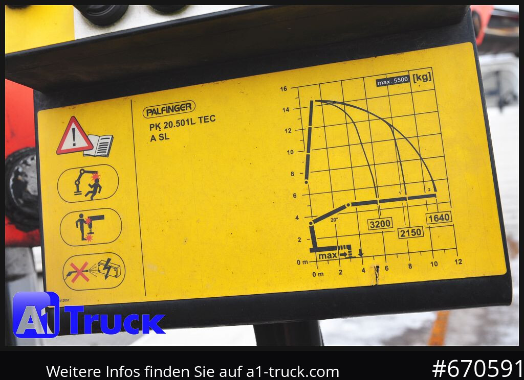 MAN TGS 26.440, Kran PK20.501L Lenkachse, - Truk flatbed, Truk derek: gambar 2 MAN TGS 26.440, Kran PK20.501L Lenkachse, - Truk flatbed, Truk derek: gambar 2