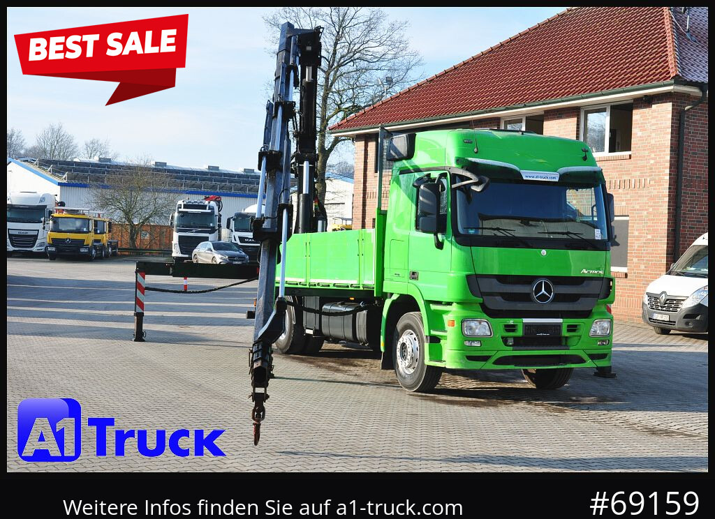 MERCEDES-BENZ Actros 1844 MP3, Kran MKG 291 HP 5+3 Funk, TÜV 06/2026 - Truk derek: gambar 1 MERCEDES-BENZ Actros 1844 MP3, Kran MKG 291 HP 5+3 Funk, TÜV 06/2026 - Truk derek: gambar 1