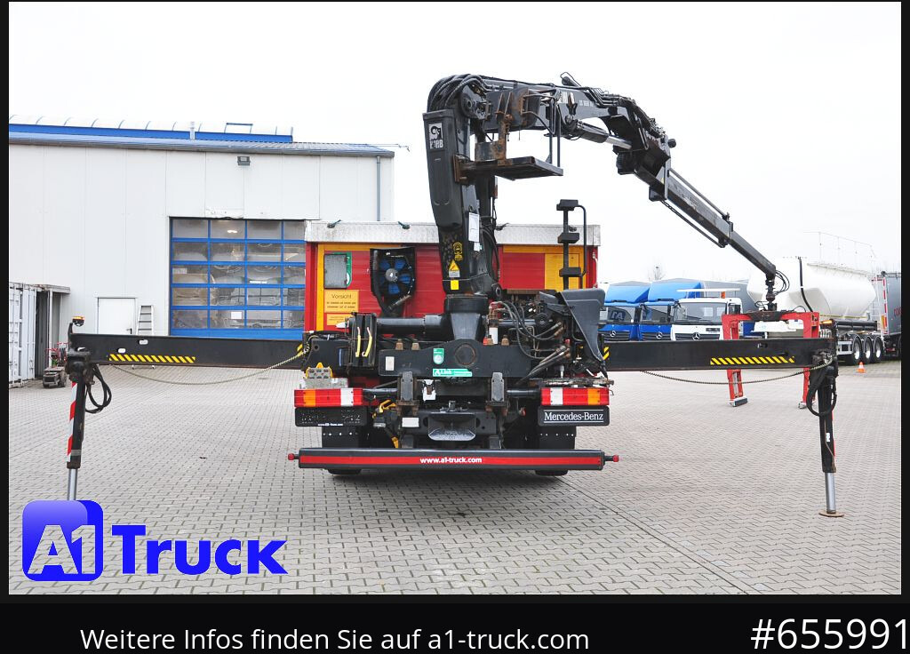Truk flatbed, Truk derek MERCEDES-BENZ Actros 2546 MP 3, HIAB Kran, Lift-Lenkachse,: gambar 9
