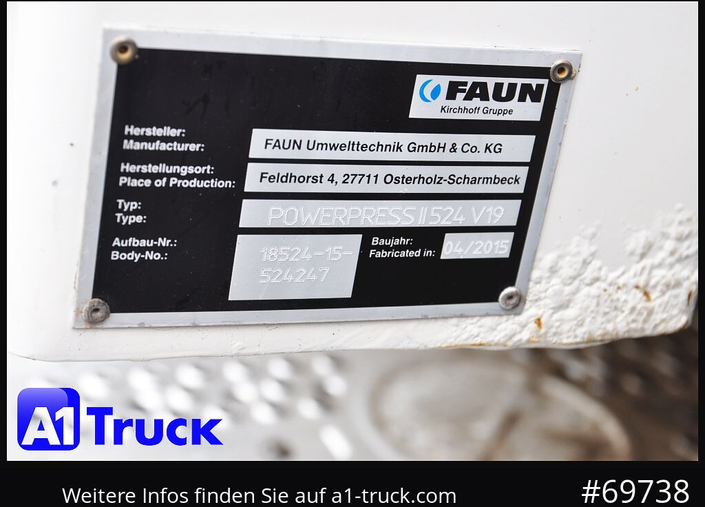 Truk sampah untuk pengangkutan sampah MERCEDES-BENZ Antos 2532 Faun Powerpress II Zöller Detla 2301,: gambar 14