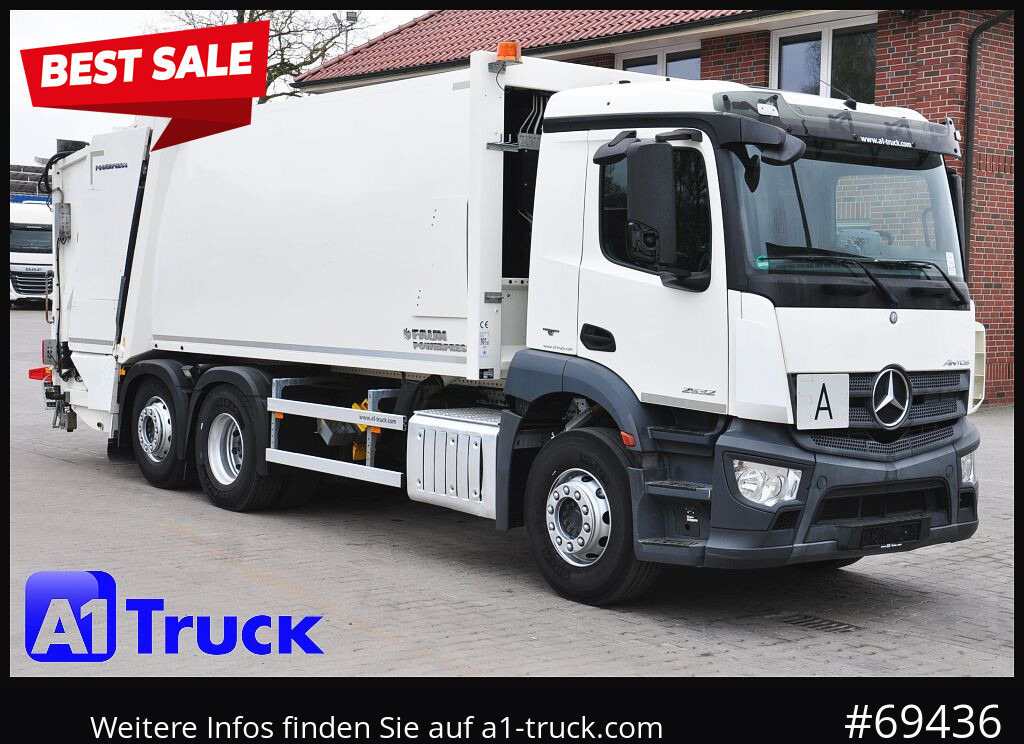 MERCEDES-BENZ Antos 2532 Faun Powerpress II Zöller Detla 2301, - Truk sampah: gambar 1 MERCEDES-BENZ Antos 2532 Faun Powerpress II Zöller Detla 2301, - Truk sampah: gambar 1