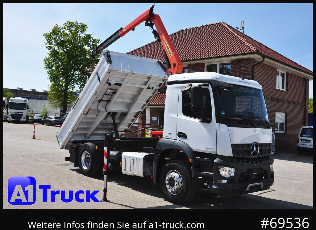 MERCEDES-BENZ Arocs 1830, Kipper + Kran,Palfinger, Funk, - Truk derek: gambar 1 MERCEDES-BENZ Arocs 1830, Kipper + Kran,Palfinger, Funk, - Truk derek: gambar 1