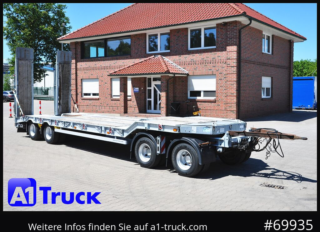 MUELLER-MITTELTAL T4 Profi, 4 achs Tieflader, hydr. Rampen, - Trailer low bed: gambar 1 MUELLER-MITTELTAL T4 Profi, 4 achs Tieflader, hydr. Rampen, - Trailer low bed: gambar 1