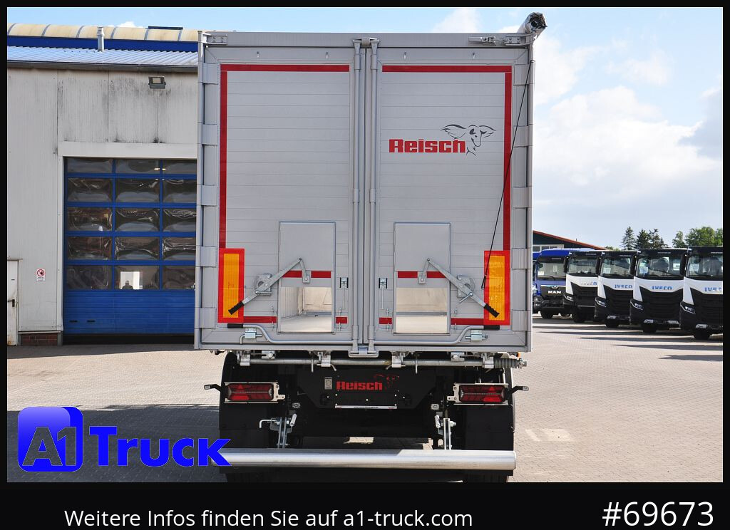 Semi-trailer jungkit baru REISCH RHKS, Alu-Kippmulde 54m³, Kombitüren, Alufelgen, Liftachse,: gambar 10