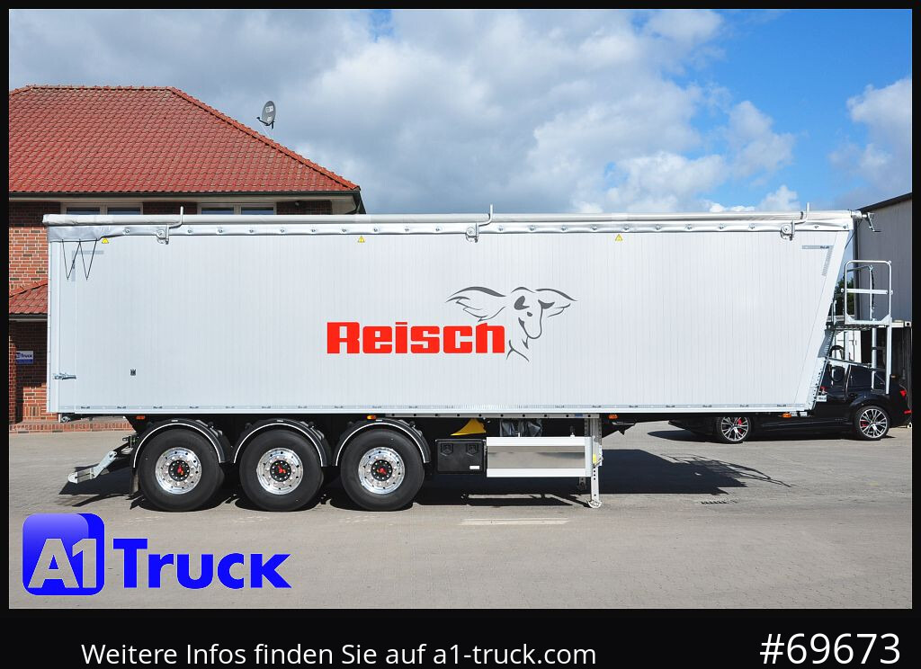 Semi-trailer jungkit baru REISCH RHKS, Alu-Kippmulde 54m³, Kombitüren, Alufelgen, Liftachse,: gambar 8