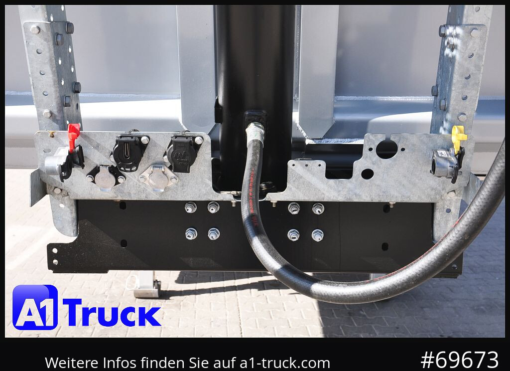 Semi-trailer jungkit baru REISCH RHKS, Alu-Kippmulde 54m³, Kombitüren, Alufelgen, Liftachse,: gambar 6