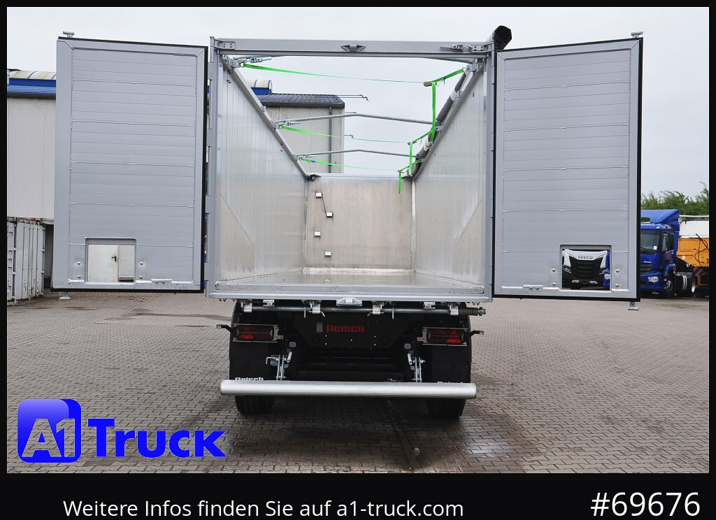REISCH RHKS, Alu-Kippmulde 57m³, Kombitüren, Alufelgen, Liftachse, - Semi-trailer jungkit: gambar 4 REISCH RHKS, Alu-Kippmulde 57m³, Kombitüren, Alufelgen, Liftachse, - Semi-trailer jungkit: gambar 4