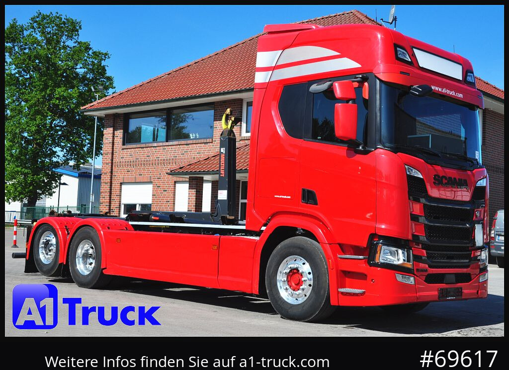 SCANIA R500, Abrollkipper, HIAB, Lift-Lenkachse, - Hook lift: gambar 1 SCANIA R500, Abrollkipper, HIAB, Lift-Lenkachse, - Hook lift: gambar 1