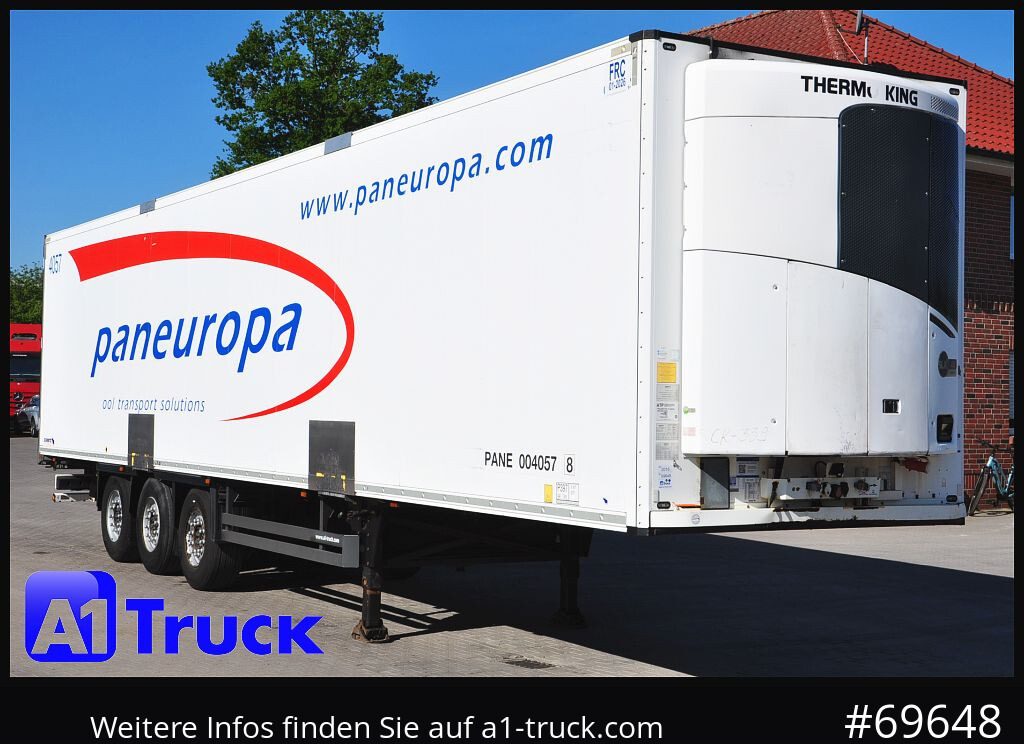 SCHMITZ Rohrbahnen Fleisch, Meat, 4079 Stunden, TK SLX 400 - Semi-trailer berpendingin: gambar 1 SCHMITZ Rohrbahnen Fleisch, Meat, 4079 Stunden, TK SLX 400 - Semi-trailer berpendingin: gambar 1
