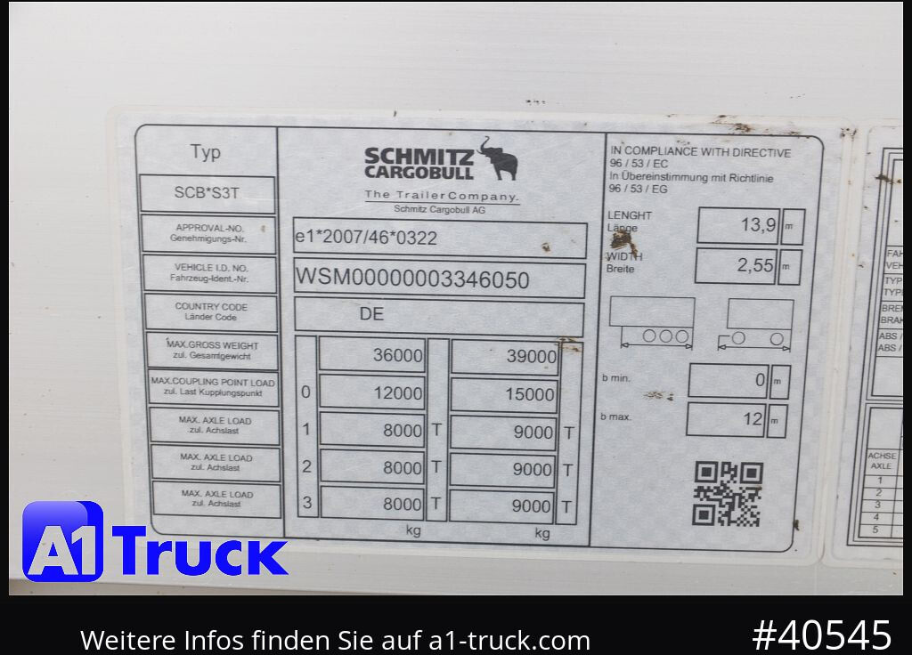 SCHMITZ S01, SPeed Curtain, Getränke VDI 2700, Ladebordwand - Semi-trailer dengan terpal samping: gambar 4 SCHMITZ S01, SPeed Curtain, Getränke VDI 2700, Ladebordwand - Semi-trailer dengan terpal samping: gambar 4