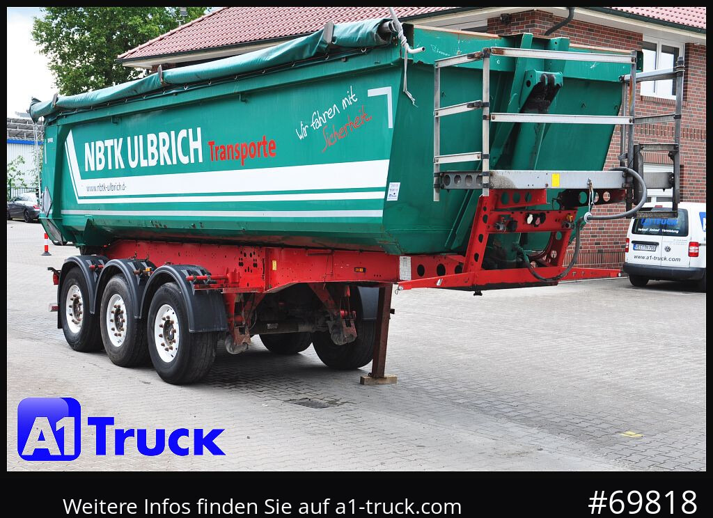 SCHMITZ SKI 24 7.2 Stahl, 28m³, Liftachse, - Semi-trailer jungkit: gambar 1 SCHMITZ SKI 24 7.2 Stahl, 28m³, Liftachse, - Semi-trailer jungkit: gambar 1