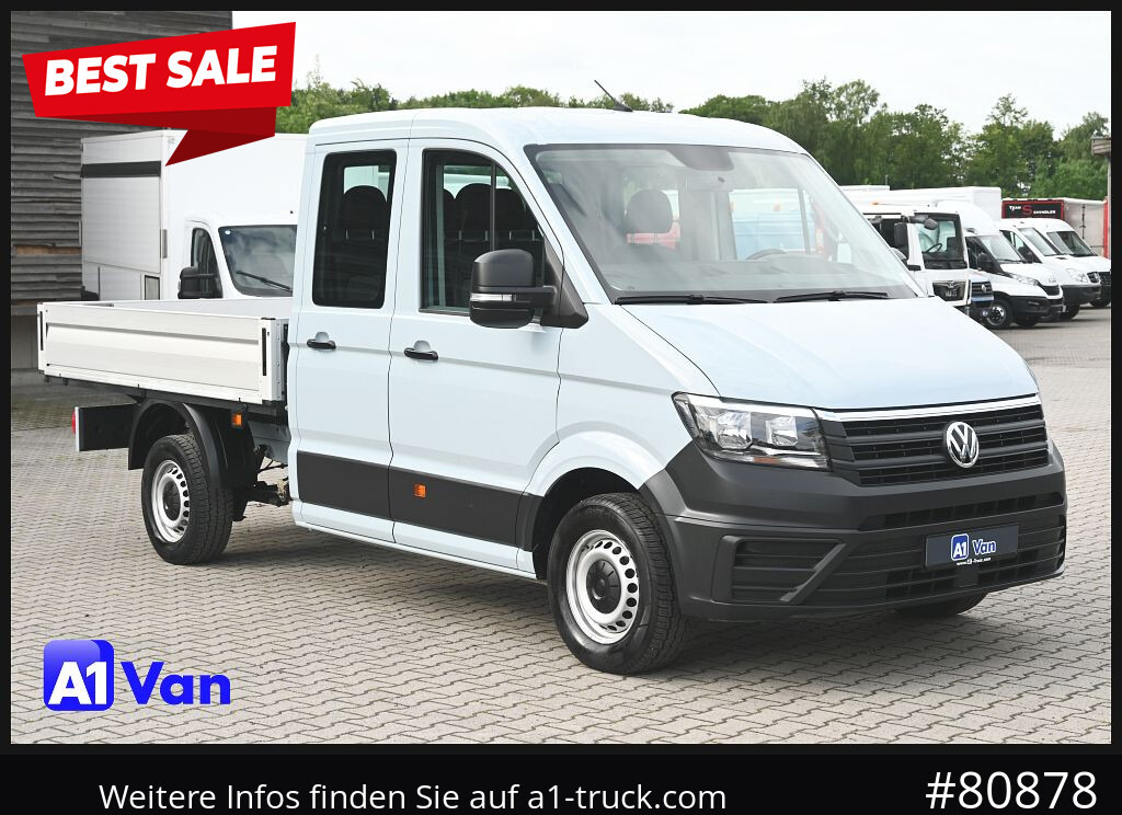 VOLKSWAGEN Crafter 35 Pritsche Doka, AHK, 7-Sitzer, Heckantrieb - Van flatbed, Van kombi: gambar 1 VOLKSWAGEN Crafter 35 Pritsche Doka, AHK, 7-Sitzer, Heckantrieb - Van flatbed, Van kombi: gambar 1