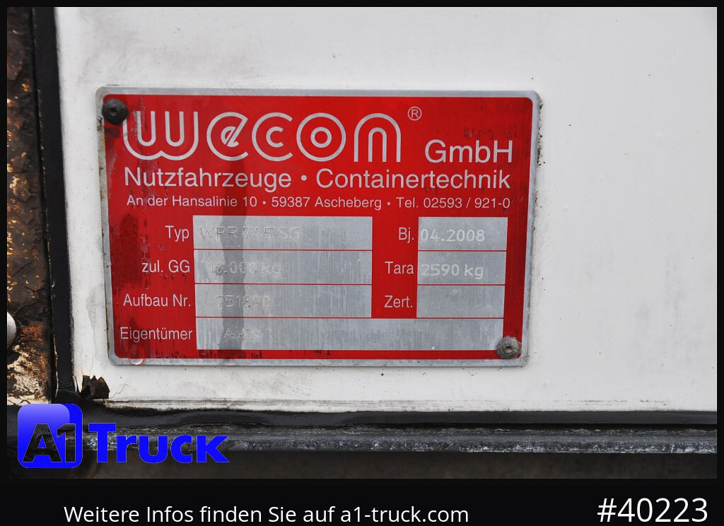 Tukar tubuh tirai WECON WPR 745, verzinkt, 2520 innen, Code XL: gambar 8 Tukar tubuh tirai WECON WPR 745, verzinkt, 2520 innen, Code XL: gambar 8