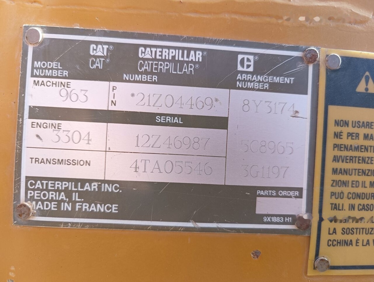 Caterpillar 963 - Crawler loader: gambar 5 Caterpillar 963 - Crawler loader: gambar 5