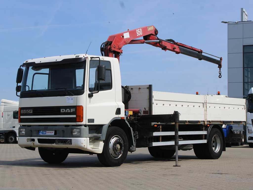 DAF CF 240, HYDRAULIC ARM HMF 953 K2, PNEU 80% - Truk flatbed, Truk derek: gambar 1 DAF CF 240, HYDRAULIC ARM HMF 953 K2, PNEU 80% - Truk flatbed, Truk derek: gambar 1