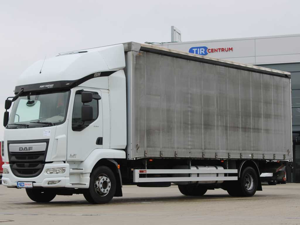 DAF LF 250 FA, HYDRAULIC FRONT, EURO 6 - Truk dengan terpal samping: gambar 1 DAF LF 250 FA, HYDRAULIC FRONT, EURO 6 - Truk dengan terpal samping: gambar 1