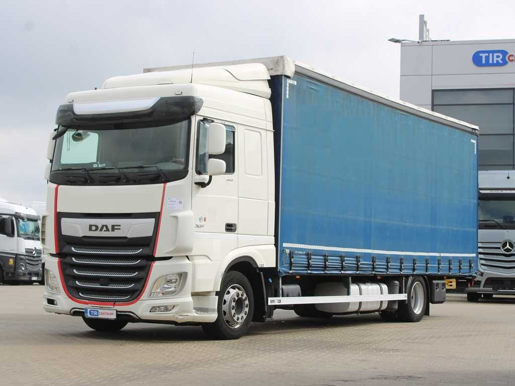 DAF XF 450, EURO 6, SECONDARY AIR CONDITIONIG - Truk dengan terpal samping: gambar 1 DAF XF 450, EURO 6, SECONDARY AIR CONDITIONIG - Truk dengan terpal samping: gambar 1