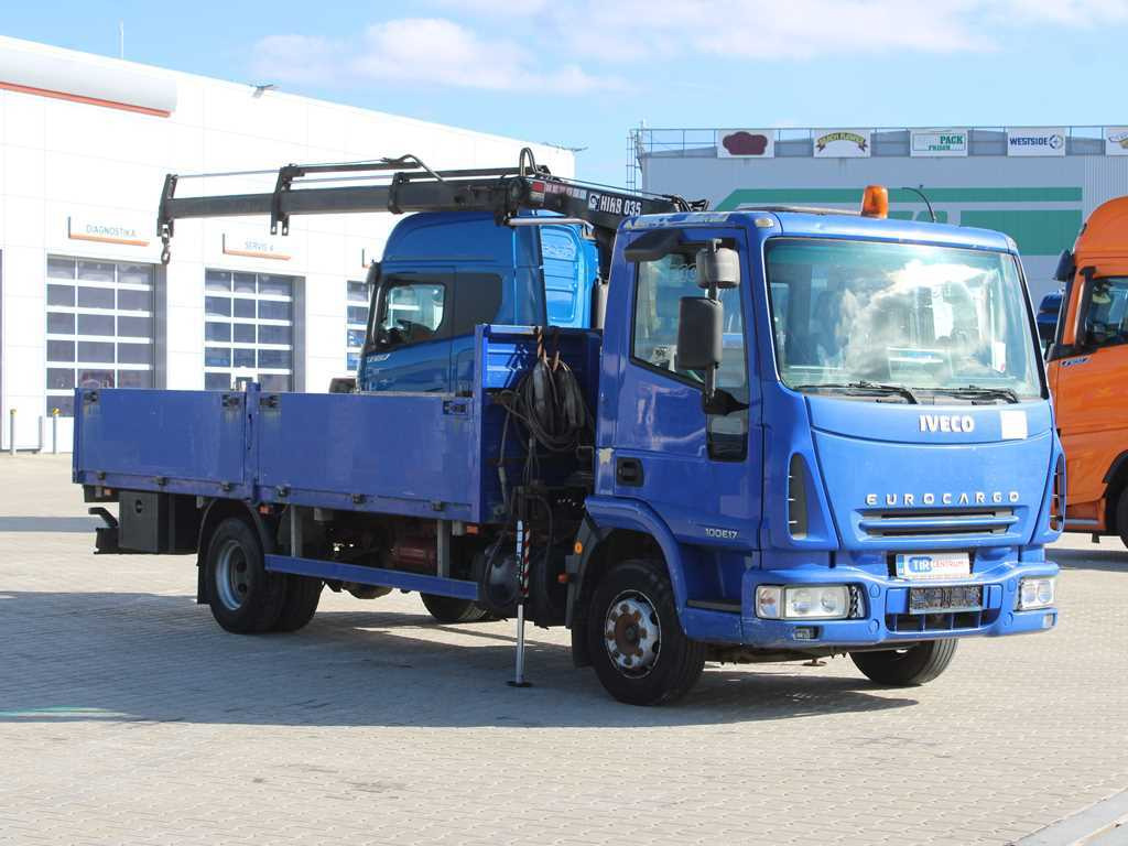 Iveco EUROCARGO 100E17, EURO 3, HYDRAULIC ARM HIAB 035-2 - Truk flatbed, Truk derek: gambar 3 Iveco EUROCARGO 100E17, EURO 3, HYDRAULIC ARM HIAB 035-2 - Truk flatbed, Truk derek: gambar 3