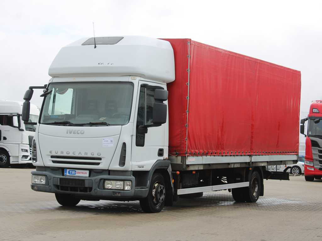 Iveco EUROCARGO ML 75E18, EURO 4, SIDE PANEL, SLEEPING BODY - Truk dengan terpal samping: gambar 1 Iveco EUROCARGO ML 75E18, EURO 4, SIDE PANEL, SLEEPING BODY - Truk dengan terpal samping: gambar 1