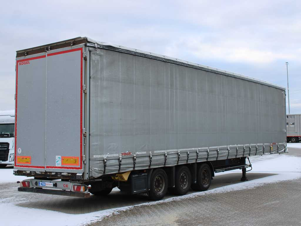 Kögel S24-1, LOWDECK, LIFTING AXLE, SAF, LIFTING ROOF - Semi-trailer dengan terpal samping: gambar 4 Kögel S24-1, LOWDECK, LIFTING AXLE, SAF, LIFTING ROOF - Semi-trailer dengan terpal samping: gambar 4