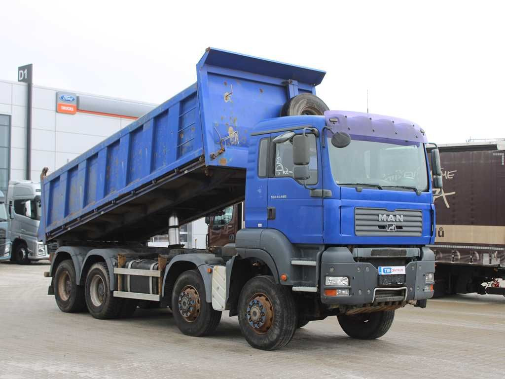 MAN TGA 41.480, 8X6, THREE-SIDED, EURO 3, RETARDER - Truk jungkit: gambar 2 MAN TGA 41.480, 8X6, THREE-SIDED, EURO 3, RETARDER - Truk jungkit: gambar 2