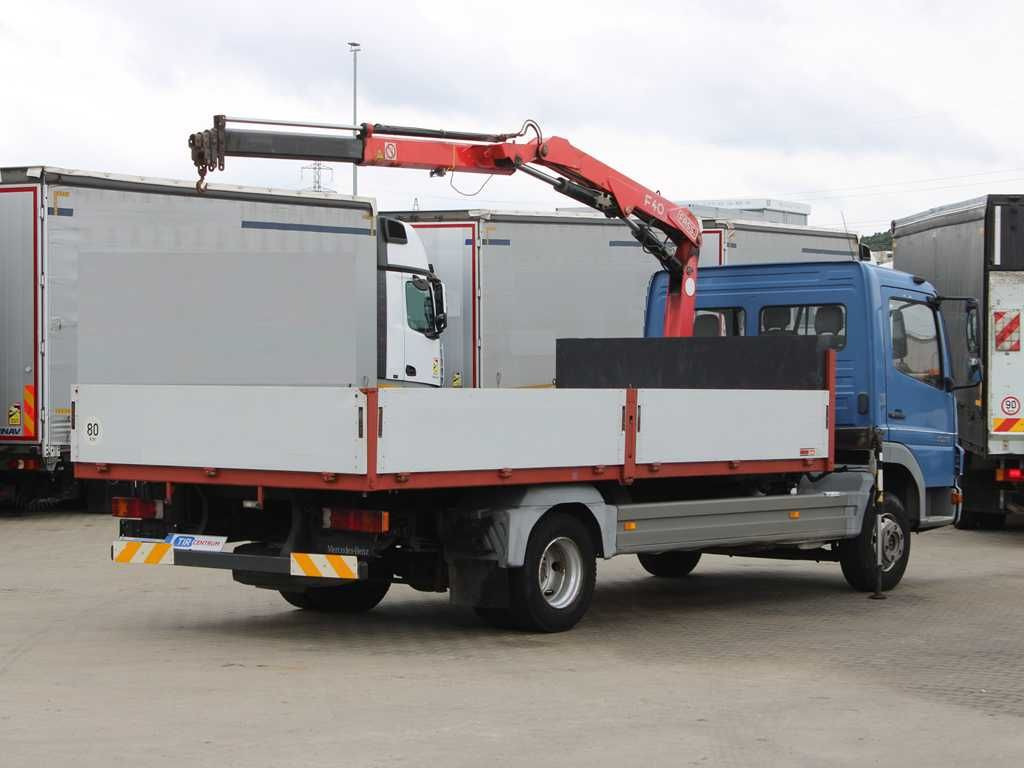 Mercedes-Benz ATEGO 1018, EURO 3, CRANE FASSI F40A.21 - Truk flatbed, Truk derek: gambar 3 Mercedes-Benz ATEGO 1018, EURO 3, CRANE FASSI F40A.21 - Truk flatbed, Truk derek: gambar 3