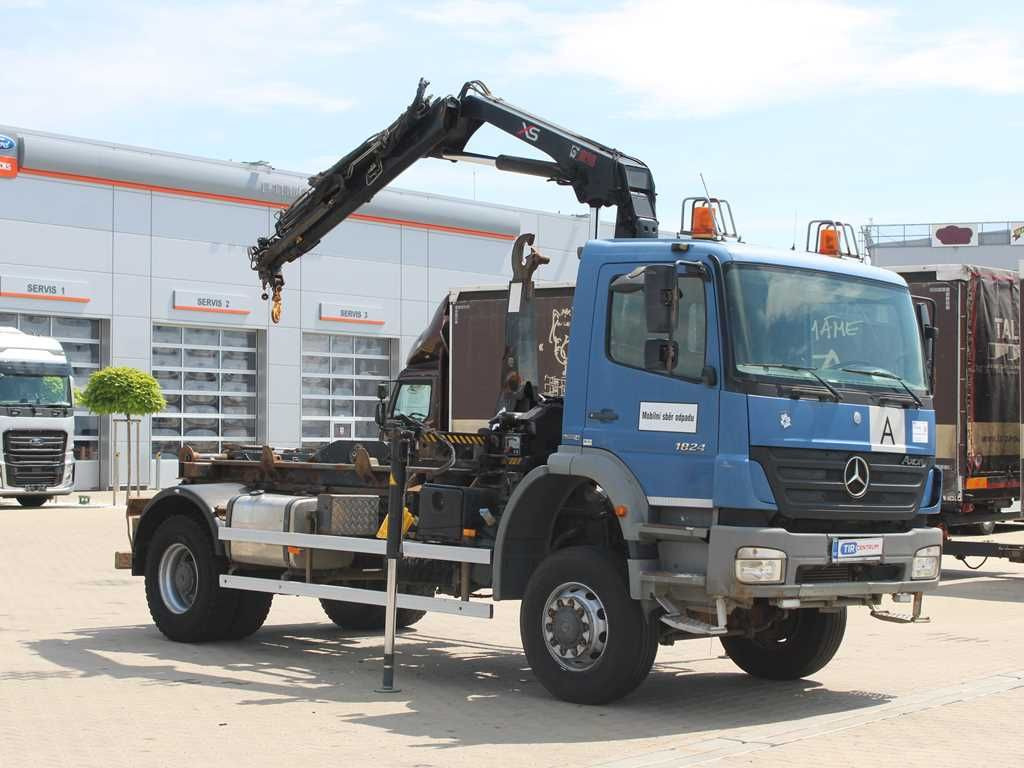 Mercedes-Benz AXOR 1824, CRANE HIAB 099B-3 DUO, 4x4 - Hook lift, Truk derek: gambar 2 Mercedes-Benz AXOR 1824, CRANE HIAB 099B-3 DUO, 4x4 - Hook lift, Truk derek: gambar 2