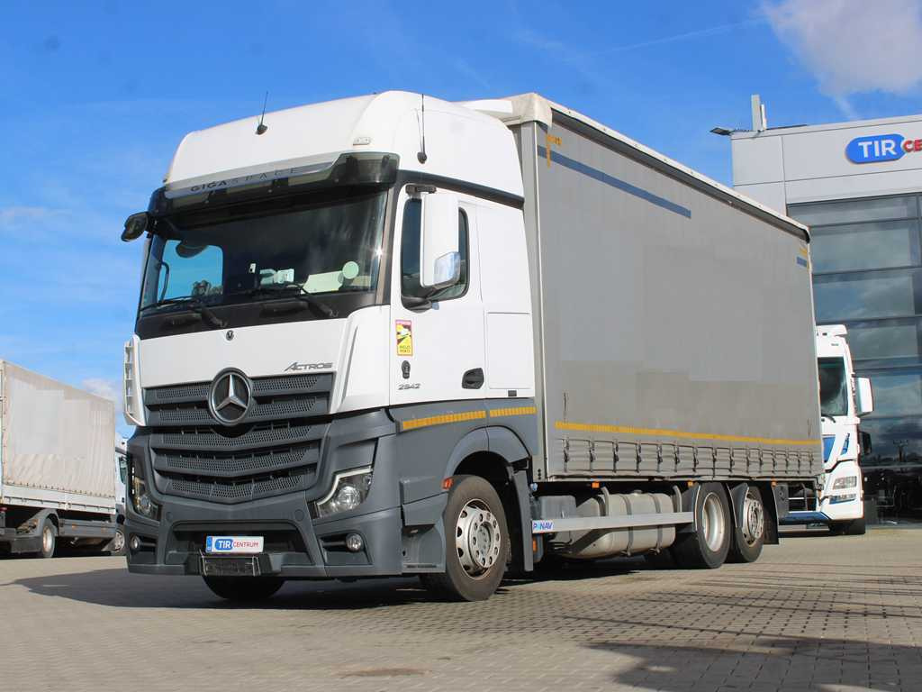 Mercedes-Benz Actros 2542, EURO 6, 6X2, NAVIGATION - Truk dengan terpal samping: gambar 1 Mercedes-Benz Actros 2542, EURO 6, 6X2, NAVIGATION - Truk dengan terpal samping: gambar 1