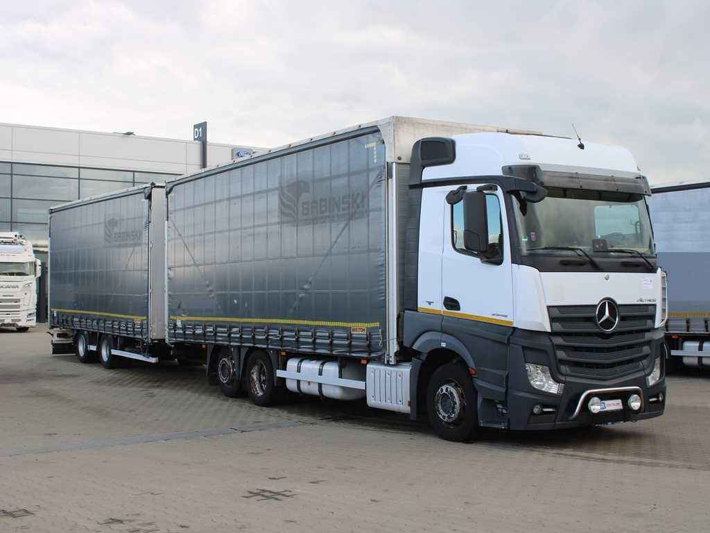 Mercedes-Benz Actros 2545, TRANZIT SET, LIFTING AXLE, EURO 6 - Truk dengan terpal samping: gambar 2 Mercedes-Benz Actros 2545, TRANZIT SET, LIFTING AXLE, EURO 6 - Truk dengan terpal samping: gambar 2
