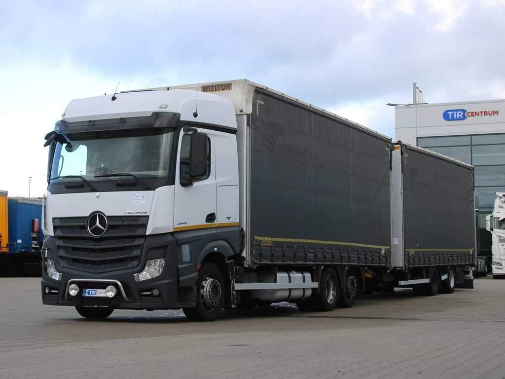 Mercedes-Benz Actros 2545, TRANZIT SET, LIFTING AXLE, EURO 6 - Truk dengan terpal samping: gambar 1 Mercedes-Benz Actros 2545, TRANZIT SET, LIFTING AXLE, EURO 6 - Truk dengan terpal samping: gambar 1