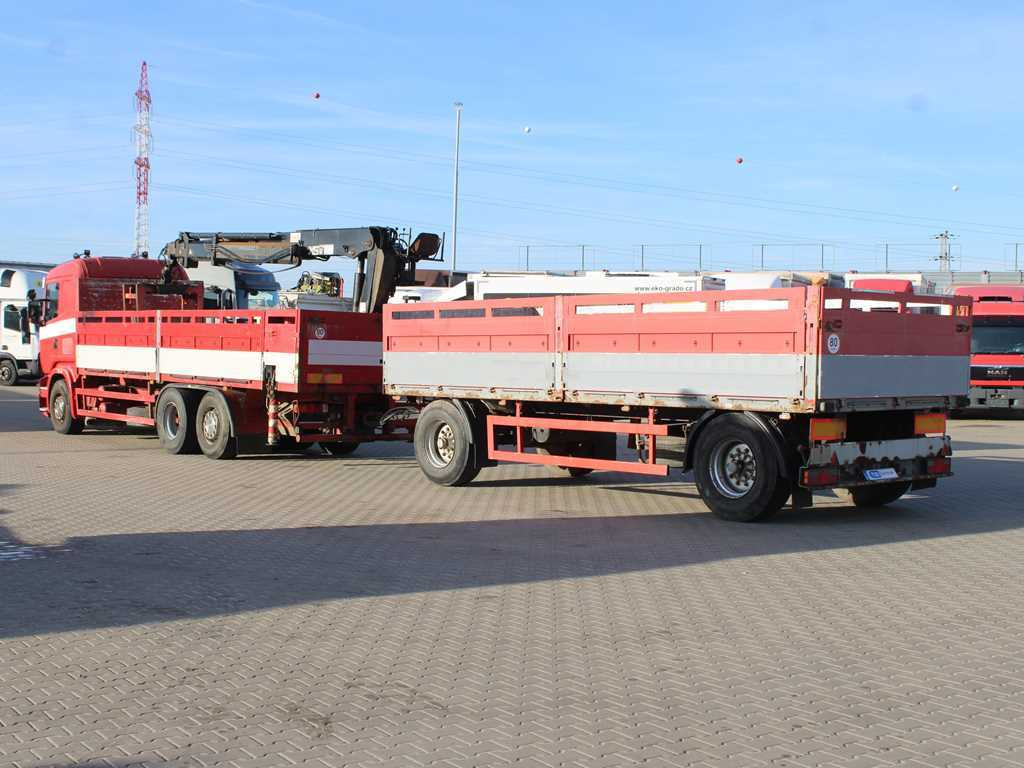 Scania R380, EURO 3, 6X2, LIFT AXLE, HIAB 166K + KOGEL ANBS(1996) - Truk flatbed, Truk derek: gambar 5 Scania R380, EURO 3, 6X2, LIFT AXLE, HIAB 166K + KOGEL ANBS(1996) - Truk flatbed, Truk derek: gambar 5