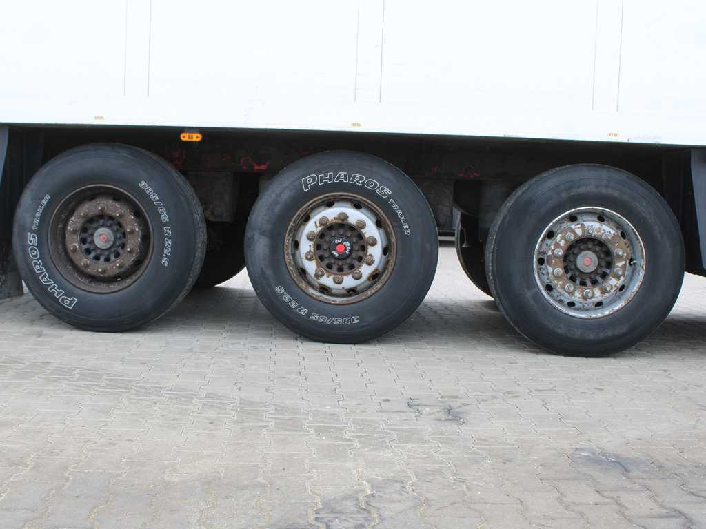 Semi-trailer berpendingin Schmitz SKO 24, LIFTING AXLE, SAF, CARRIER: gambar 8
