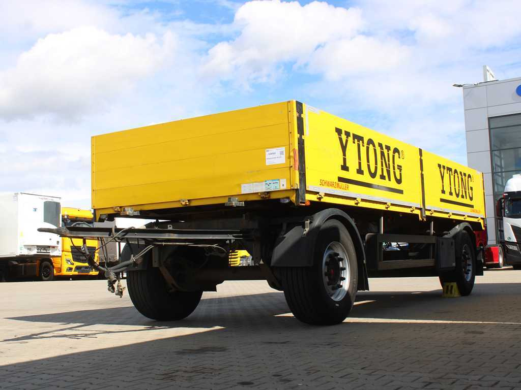 Schwarzmüller PA 2/E, SIDEBOARD, SAF, MULTILOCK, TYRES 80% - Trailer flatbed: gambar 1 Schwarzmüller PA 2/E, SIDEBOARD, SAF, MULTILOCK, TYRES 80% - Trailer flatbed: gambar 1