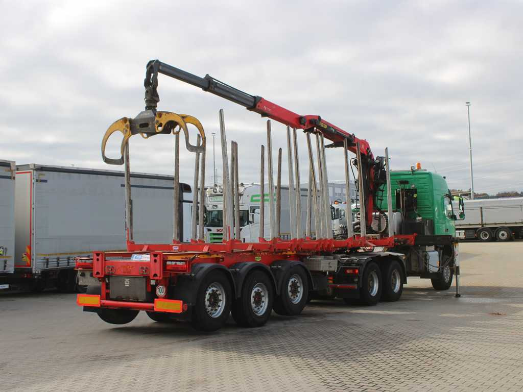 Volvo FM 540, EURO 6, 6X6, VEB+, HYDRAULIC ARM PALFINGER Q170Z96 - Tractor head, Semi-trailer pengangkut kayu: gambar 5 Volvo FM 540, EURO 6, 6X6, VEB+, HYDRAULIC ARM PALFINGER Q170Z96 - Tractor head, Semi-trailer pengangkut kayu: gambar 5