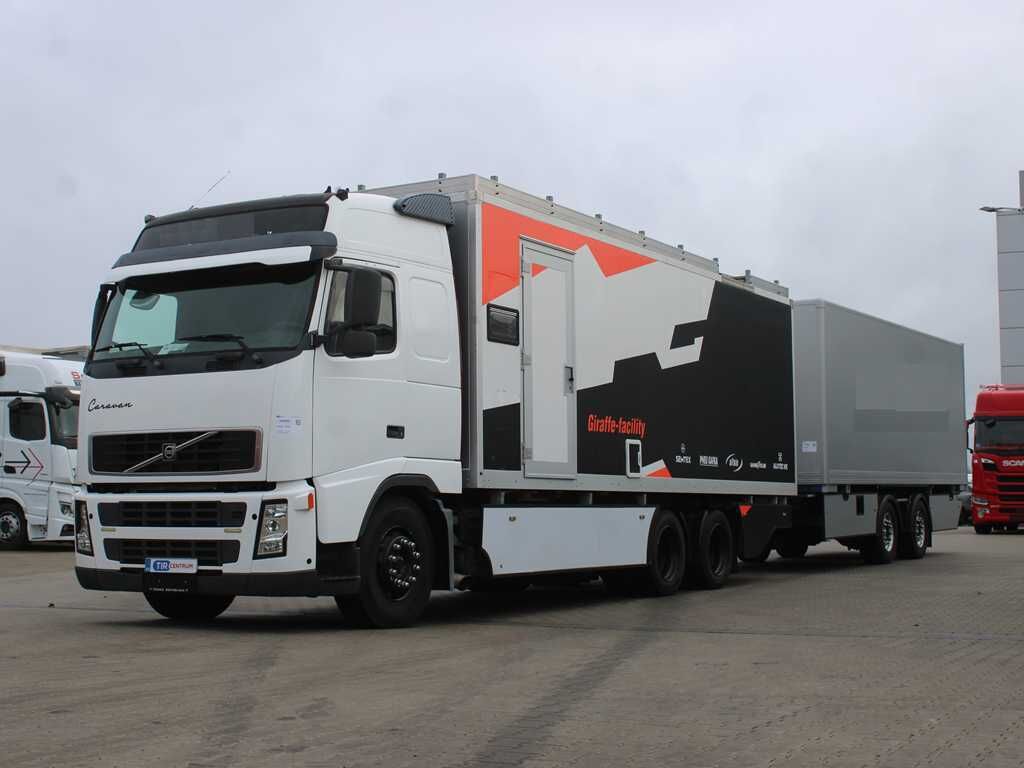 Volvo VOLVO FN/FH, EURO 3, 6X2, LIFTING AXLE, VEB +, WC, SHOWER - Truk box: gambar 1 Volvo VOLVO FN/FH, EURO 3, 6X2, LIFTING AXLE, VEB +, WC, SHOWER - Truk box: gambar 1