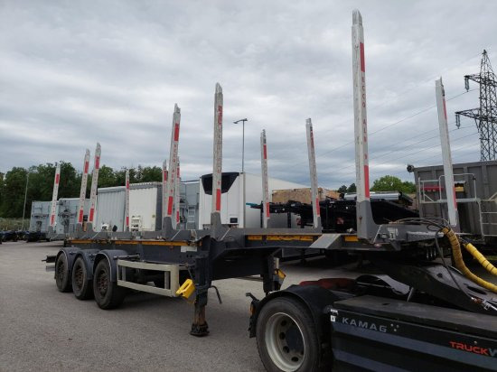 DOLL Holzauflieger H3S-12, Tydraul , Langholz, 2+4 verstellbare Rungenpaare, Langholz, Liftachse, - Semi-trailer pengangkut kayu: gambar 5 DOLL Holzauflieger H3S-12, Tydraul , Langholz, 2+4 verstellbare Rungenpaare, Langholz, Liftachse, - Semi-trailer pengangkut kayu: gambar 5